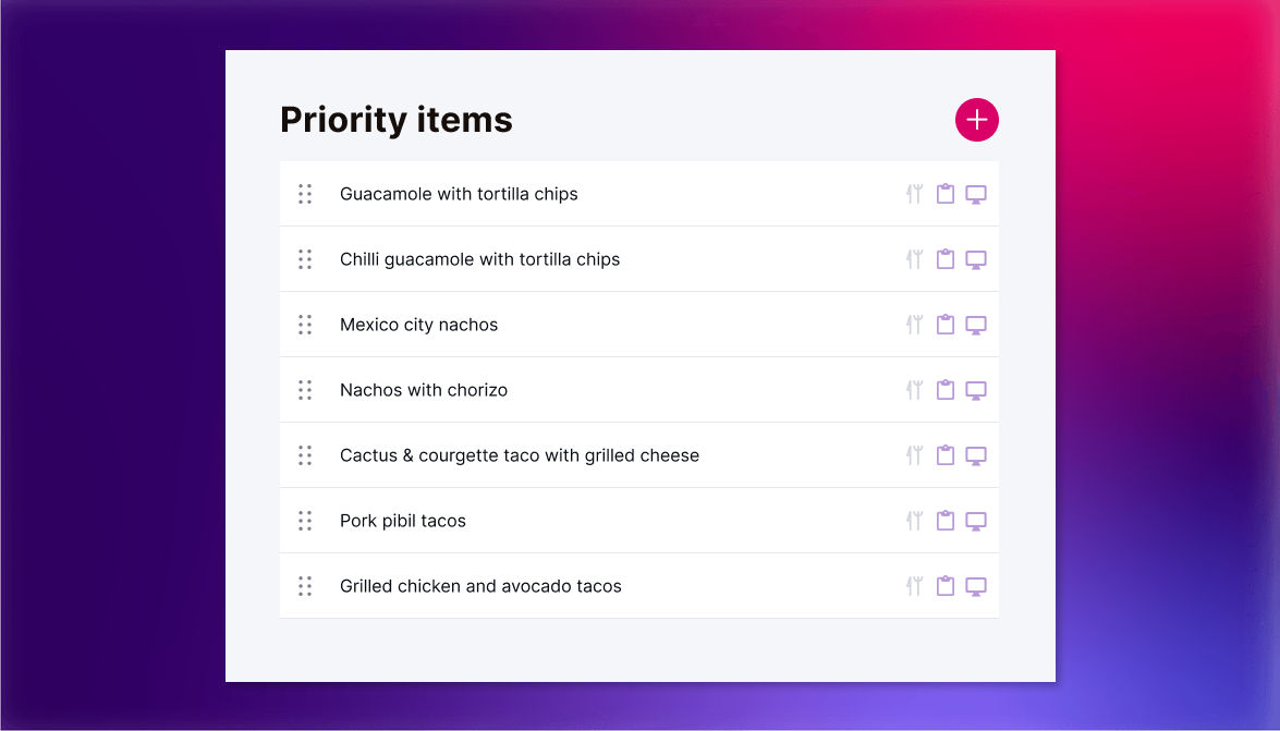 menu priority main